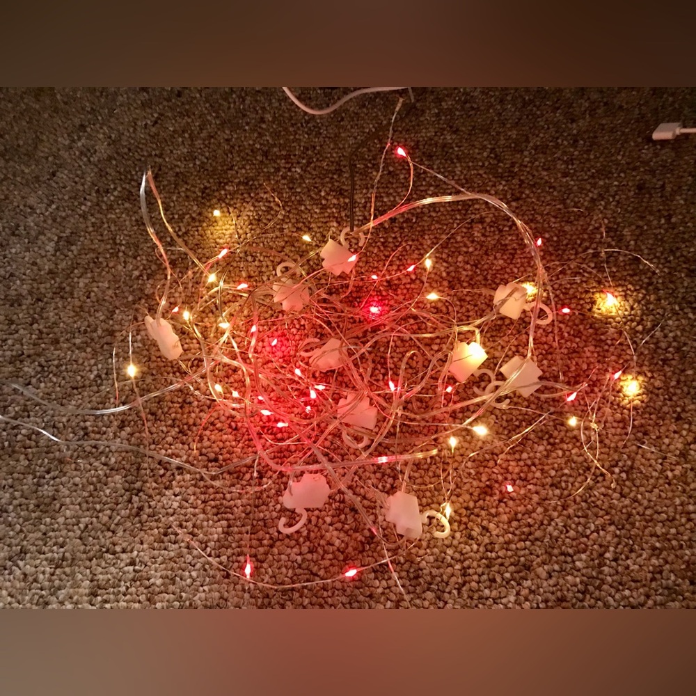Multi Color Multi Function Light Curtain USB Plug 120” Wide Each Strand 40” Long - Picture 5 of 15